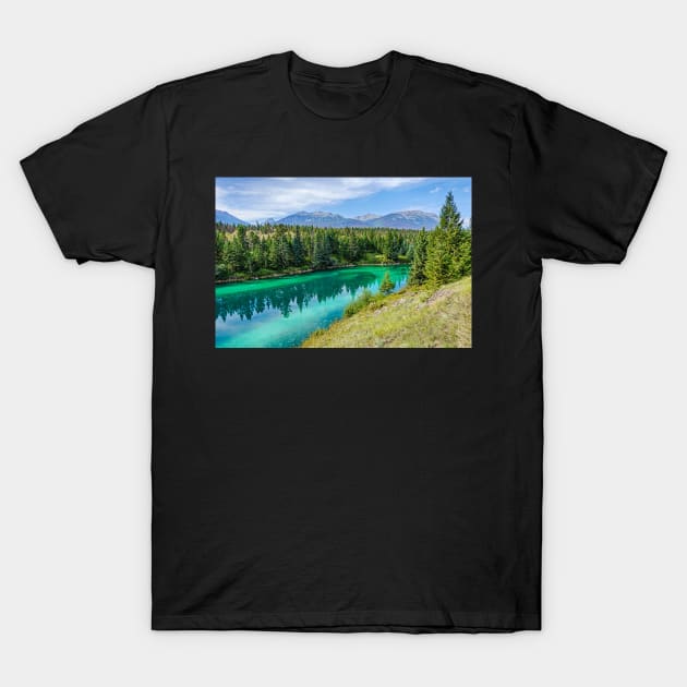 Third Lake Valley of the Five Lakes Jasper National Park Alberta Canada T-Shirt by WayneOxfordPh